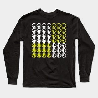 Light Green Radar Circles Long Sleeve T-Shirt